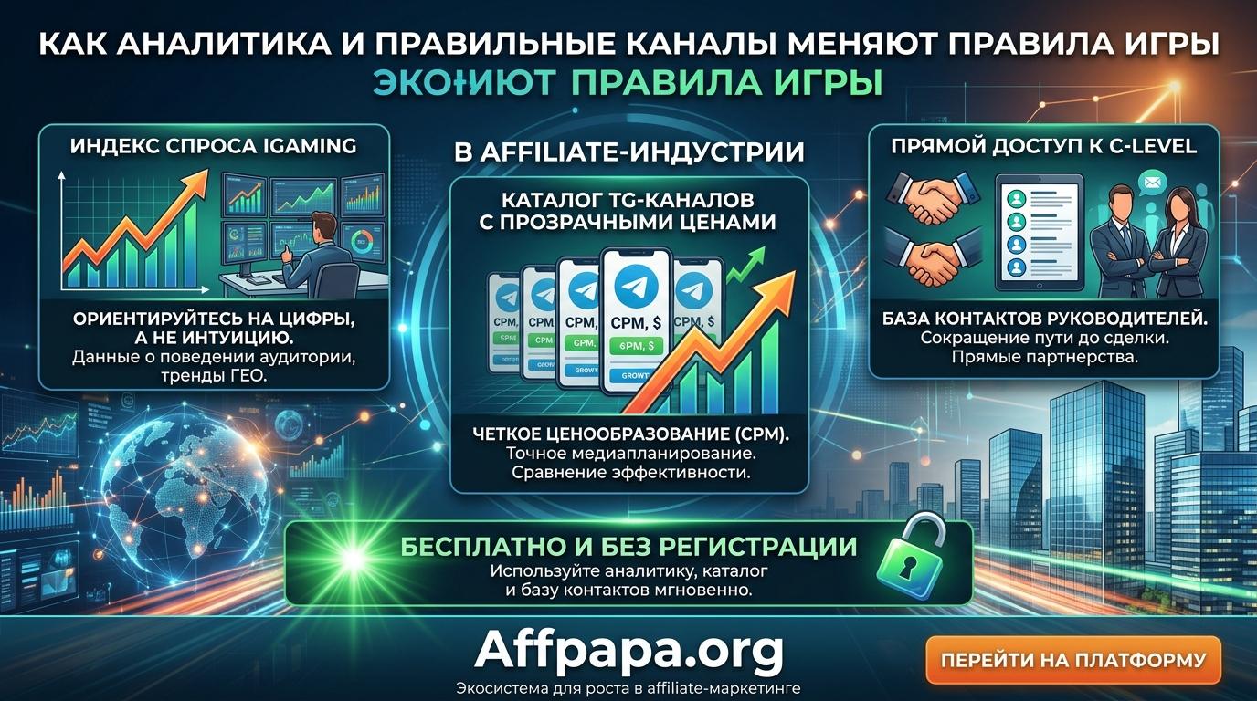 Экосистема для роста в affiliate-индустрии. Как аналитика и правильные каналы меняют правила игры