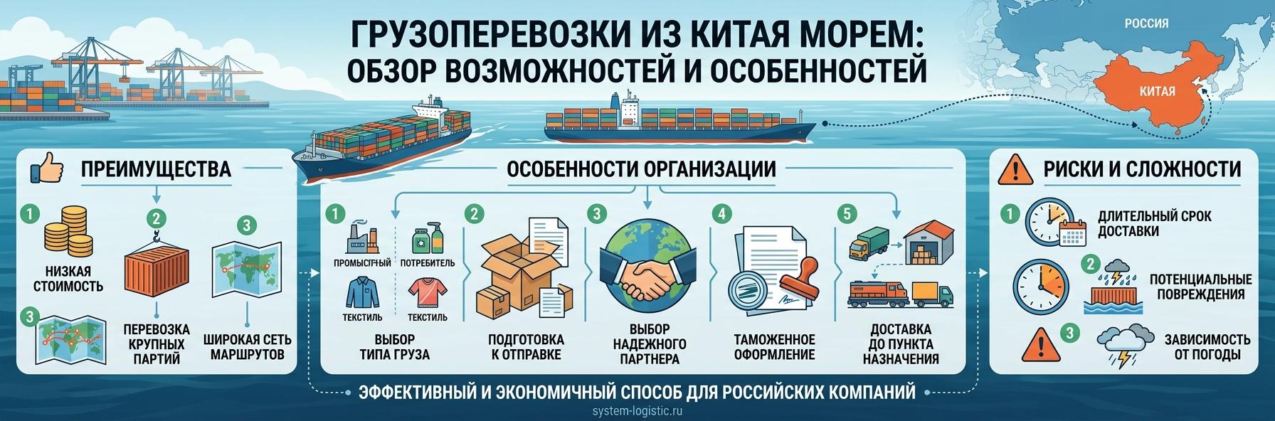 Грузоперевозки из Китая морем: Обзор возможностей и особенностей