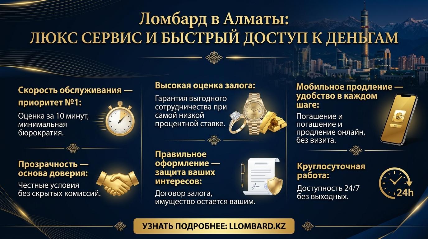 Ломбард в Алматы: Сочетание скорости, прозрачности и удобства