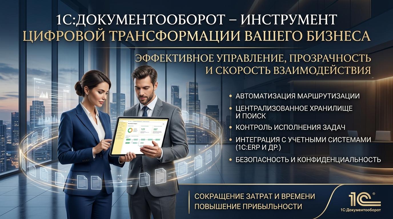 Оптимизация корпоративных процессов через внедрение системы «1С: Документооборот»