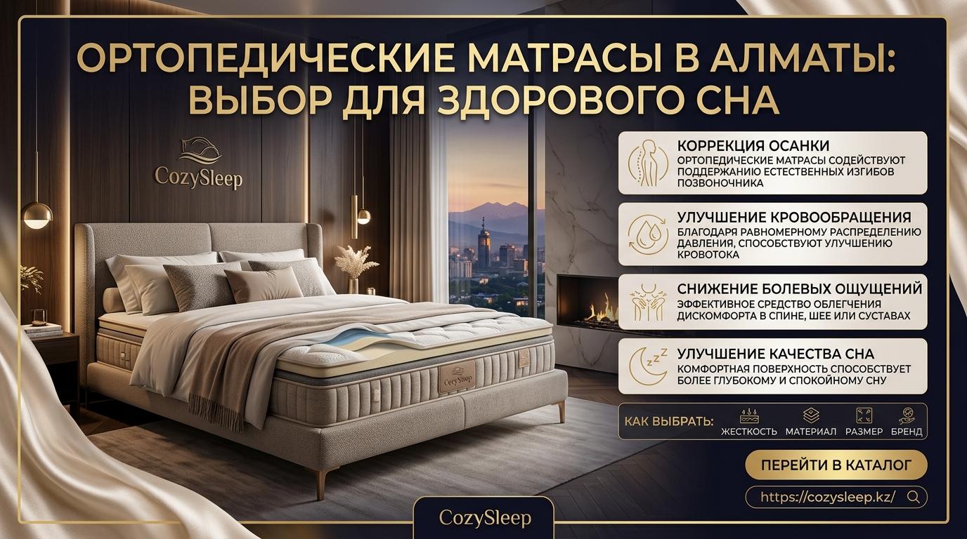 Ортопедические матрасы в Алматы: выбор для здорового сна