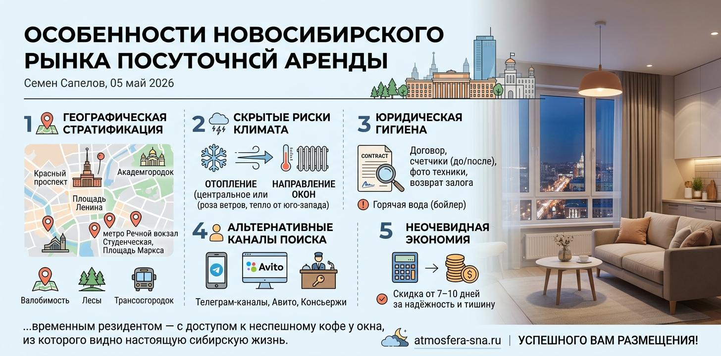 Особенности новосибирского рынка посуточной аренды