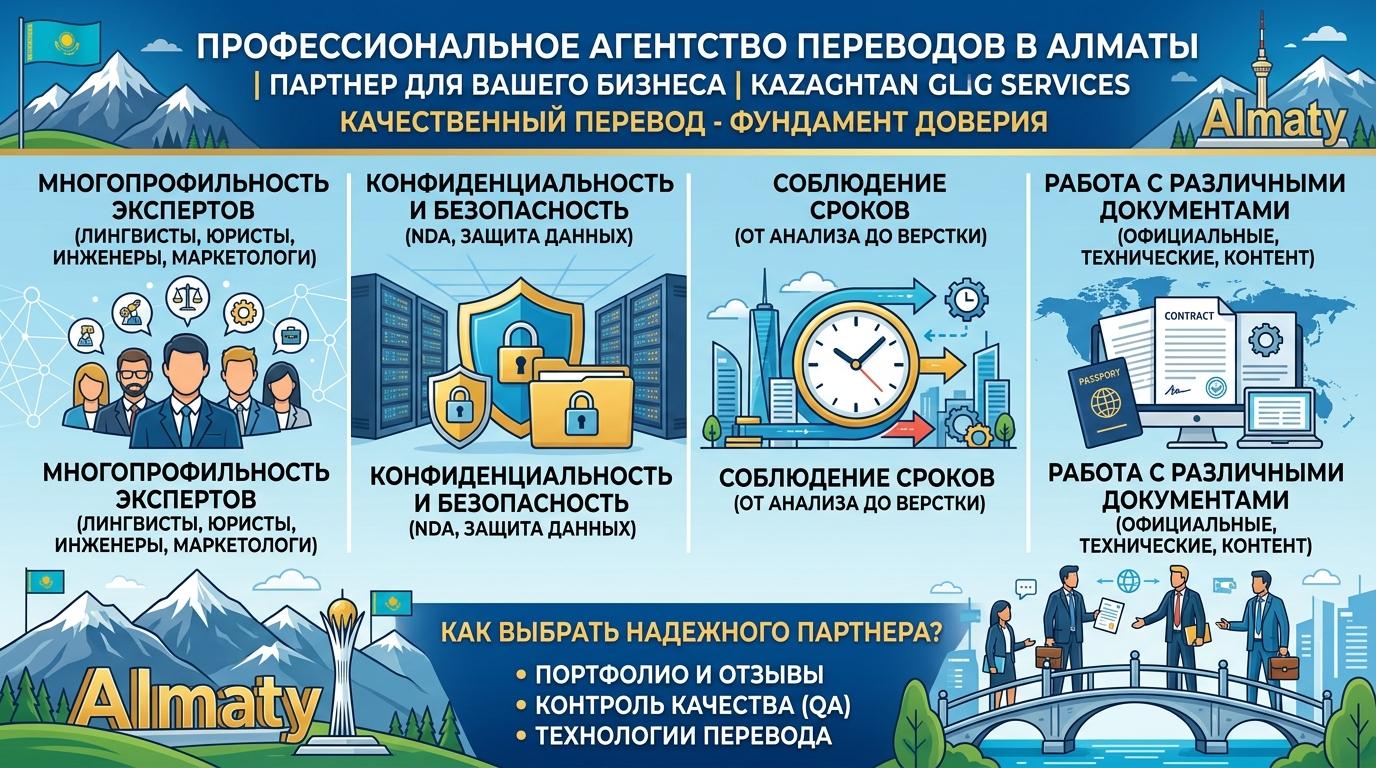 Профессиональные услуги перевода в Алматы