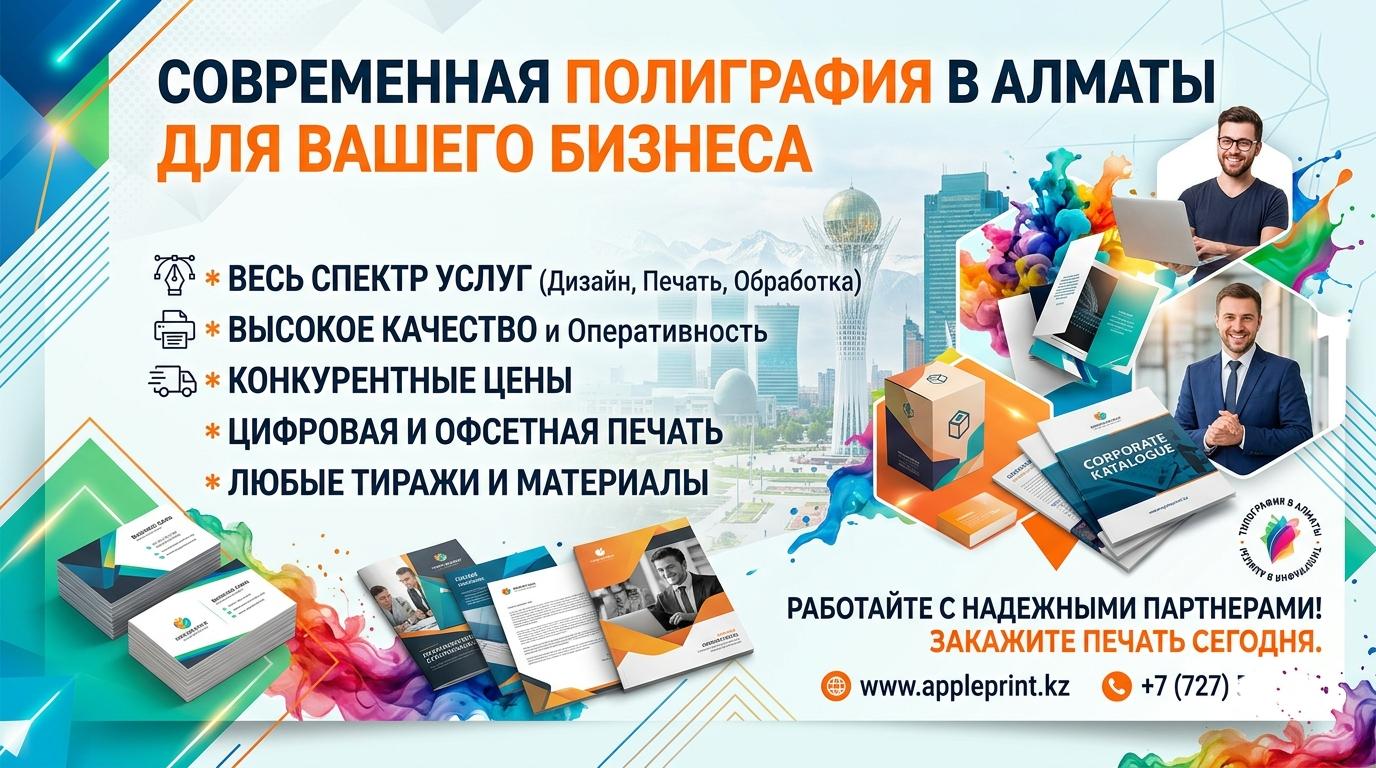 Типография в Алматы: Полный Спектр Полиграфических Услуг